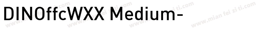 DINOffcWXX Medium字体转换